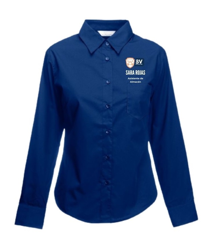 Camisa mujer manga larga oxford - Uniforme Corporativo - Ropa laboral